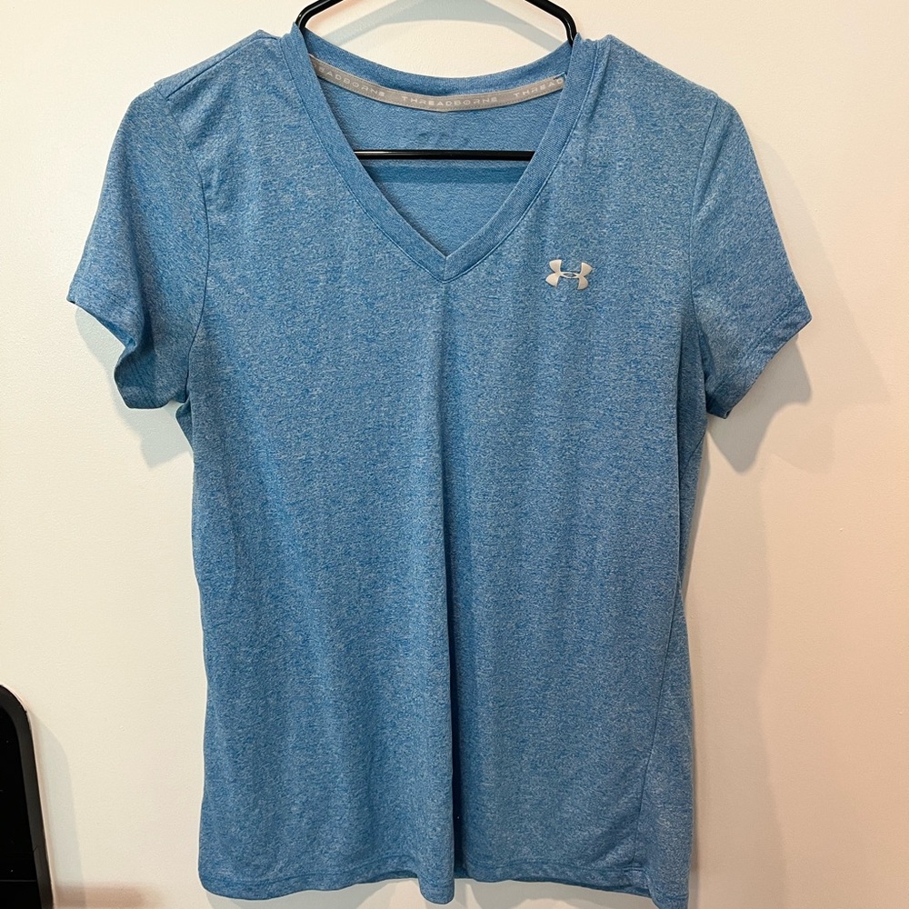 Under Armour Blue Fitted Short Sleeve T-Shirt
